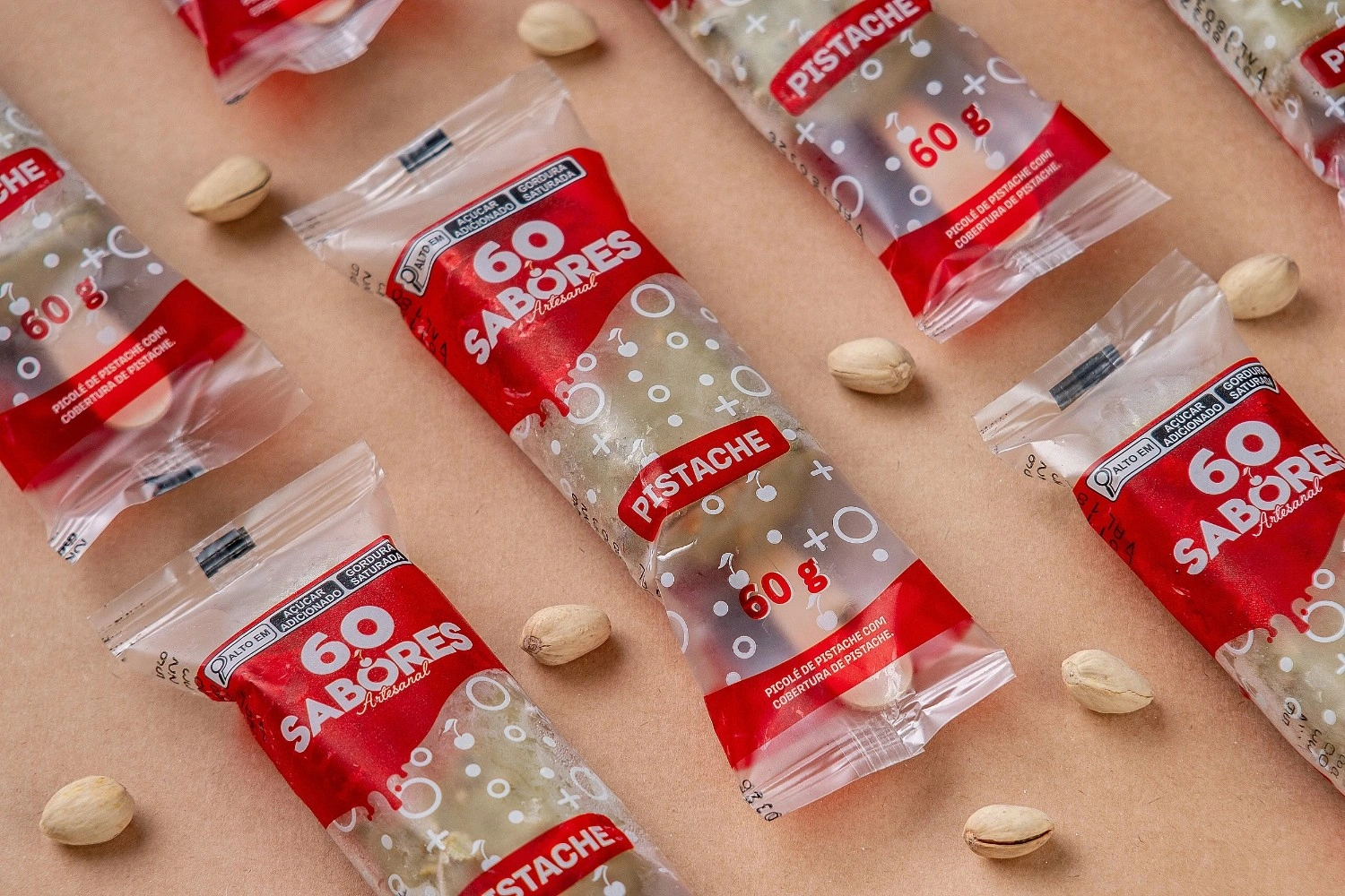 Linha Picolé 60 Sabores